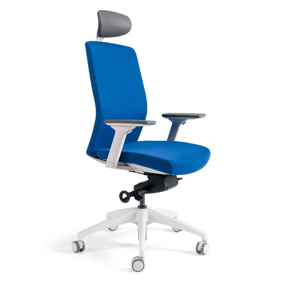 Kancelářská ergonomická židle BESTUHL J2 WHITE SP — více barev, s podhlavníkem Černá 201 (obrázek 4)