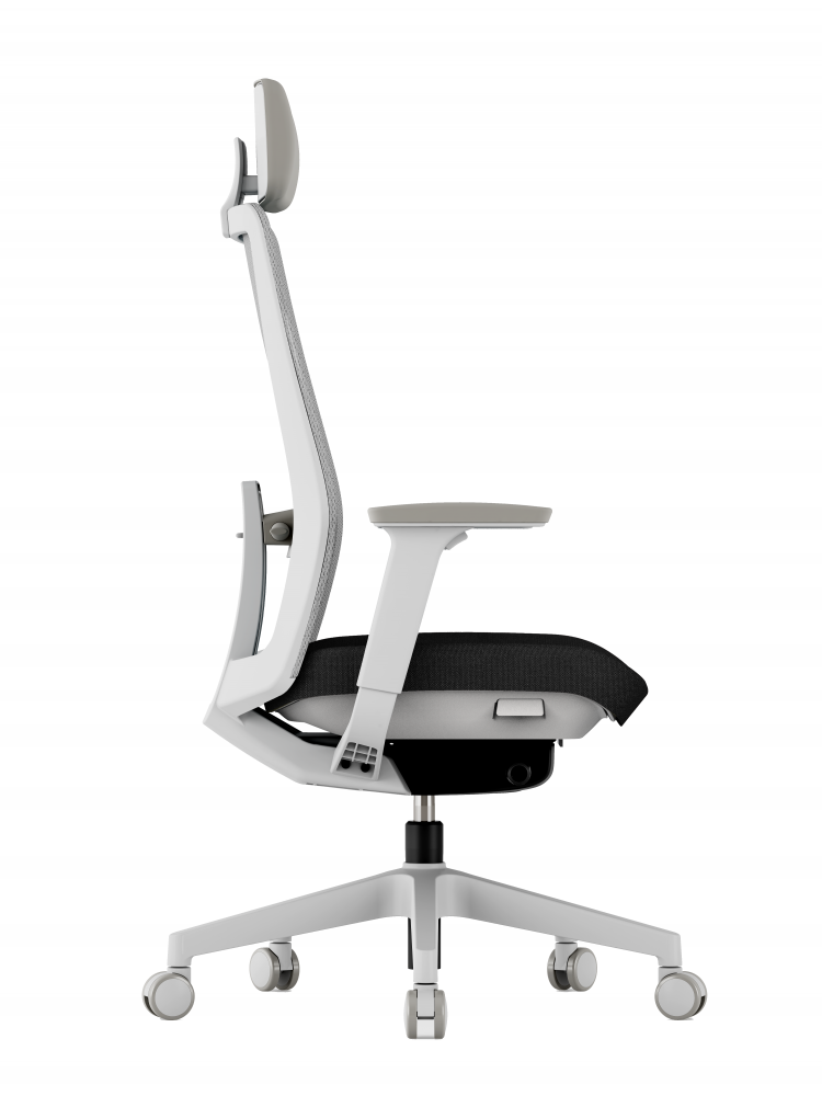 Kancelářská ergonomická židle K10 W — více barev Černá (obrázek 9)