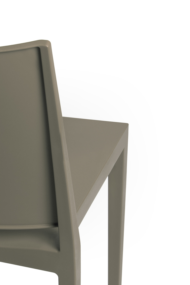 Plastová židle MOSK — nosnost 150 kg, taupe (obrázek 4)