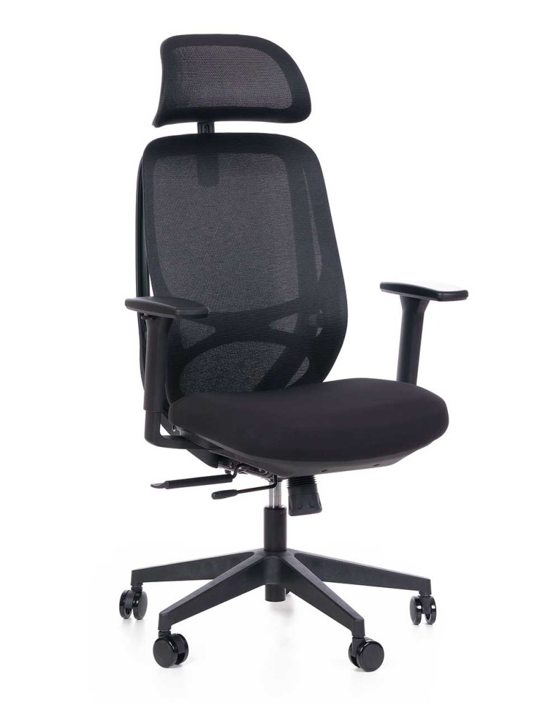 Kancelářská ergonomická židle Sego Adapta — síť, více barev černá