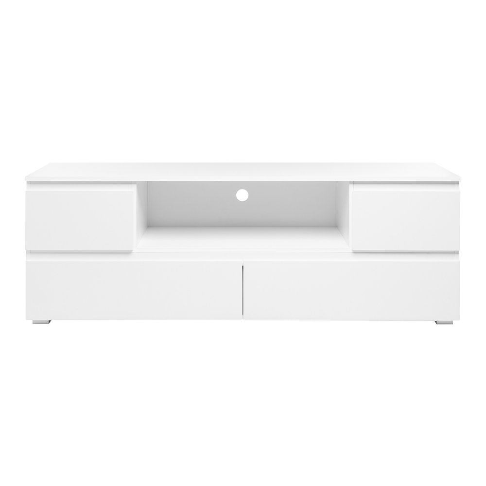 TV stolek MAGIC se zásuvkami — 160x55 cm, bílá