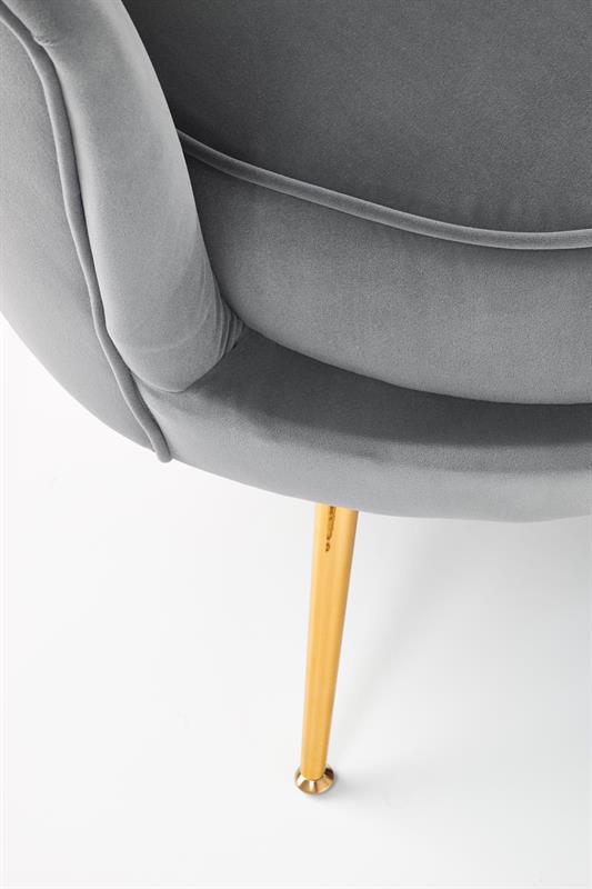 Designová pohovka AMORINITO — kov, šedá látka, nosnost 200 kg Halmar (obrázek 5)