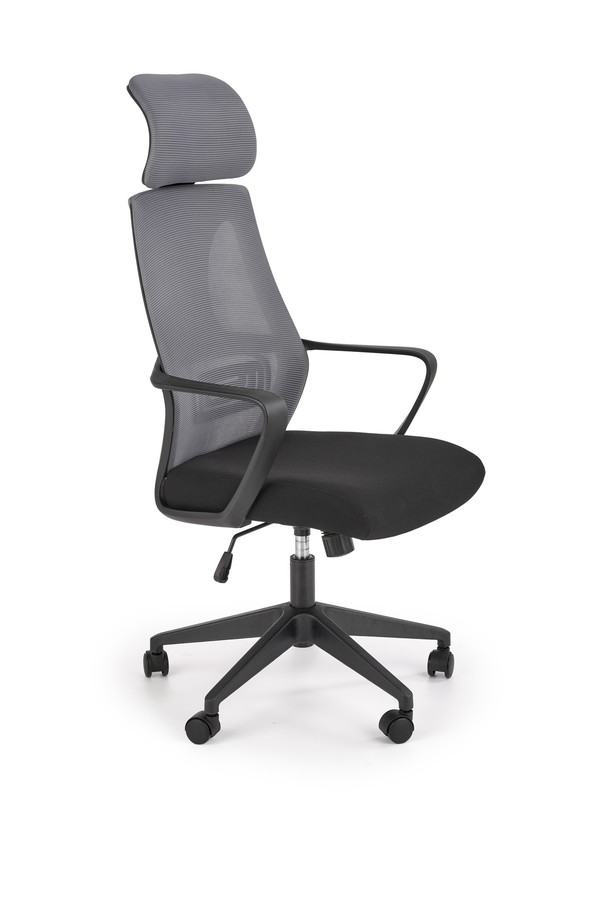 Kancelářská otočná židle VALDEZ — látka, více barev Šedá