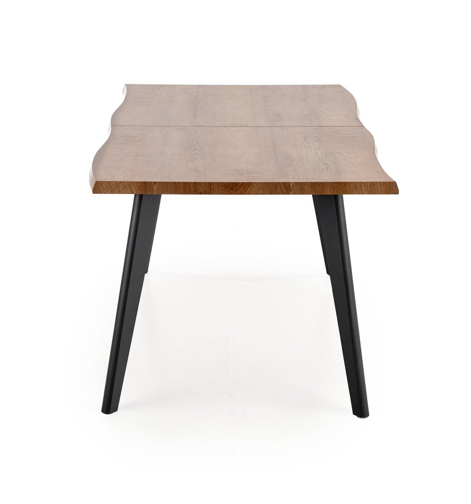 Rozkládací jídelní stůl DICKSON — 150x90 (+60cm), černá / přírodní Halmar (obrázek 25)