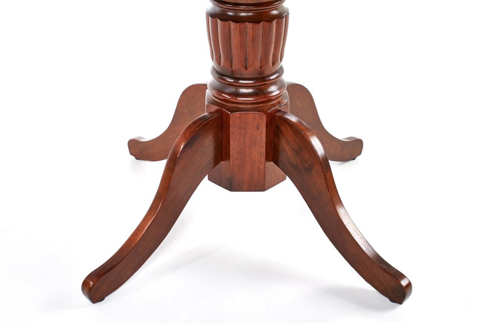 Jídelní kulatý rozkládací stůl WILLIAM –? 90x90x75 (+34), dřevo, tmavý ořech Halmar (obrázek 3)