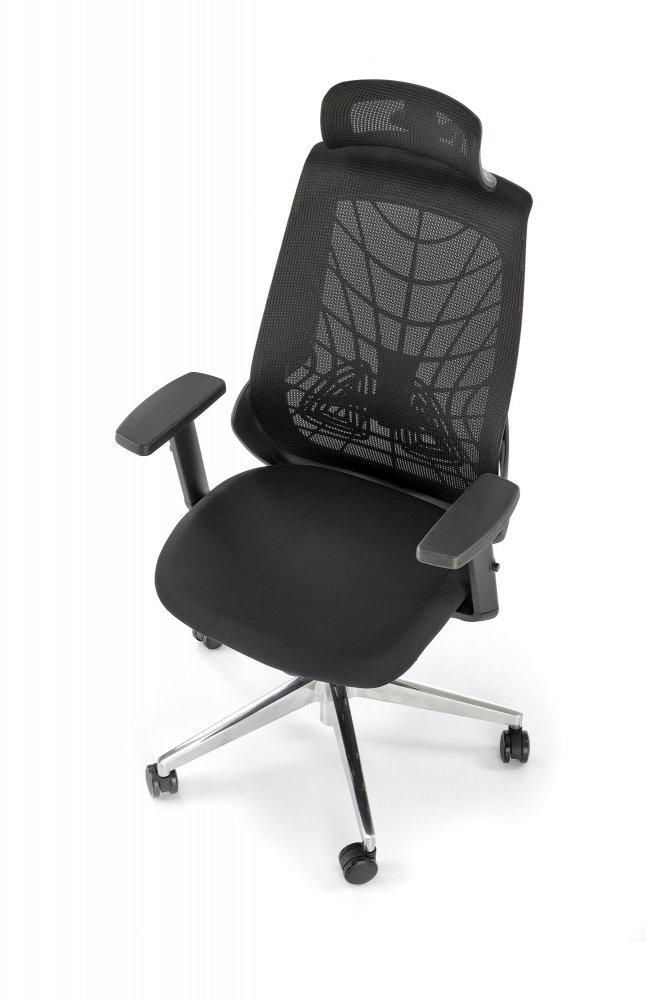 Kancelářská ergonomická židle GERONIMO — síť, černá Halmar (obrázek 14)