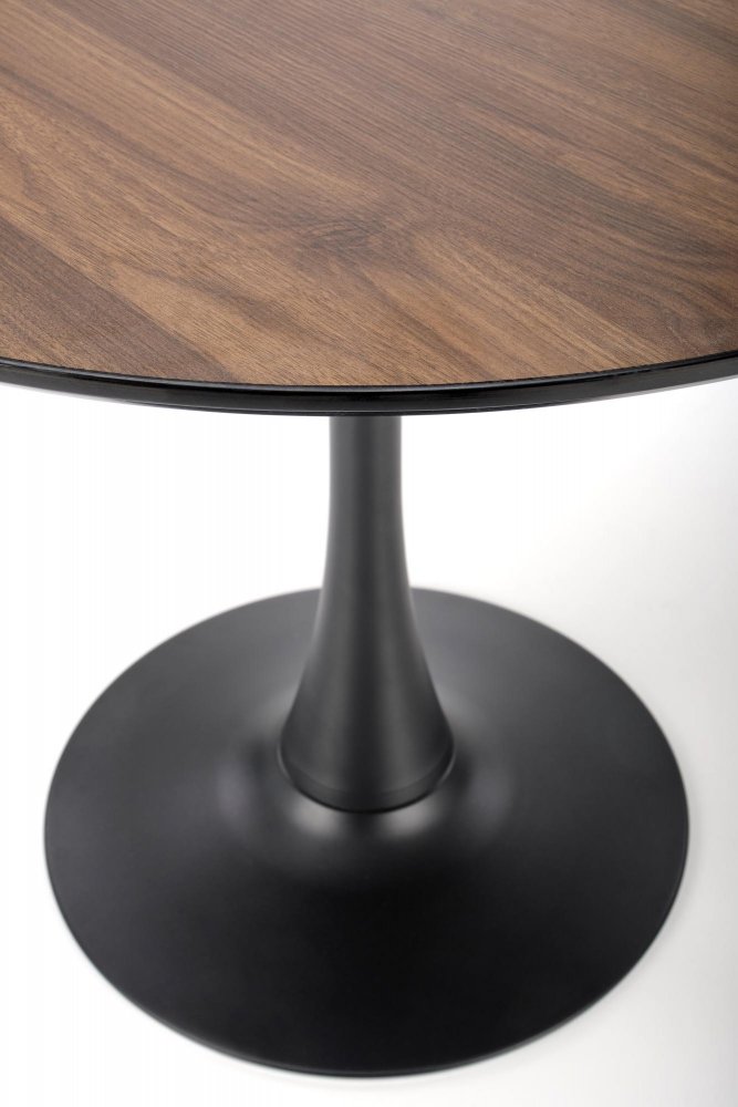 Jídelní kulatý stůl OLMO — průměr 90 cm, černá / zlatý dub Halmar (obrázek 4)