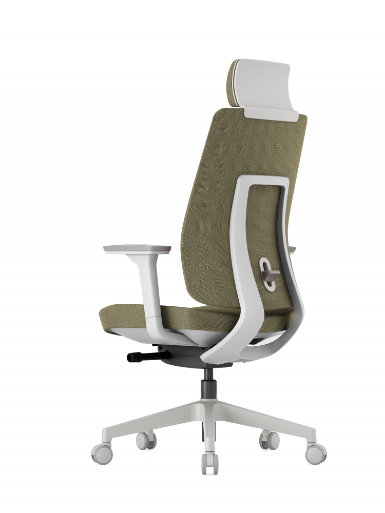 Kancelářská ergonomická židle K50 — bílá, více barev Modrá (obrázek 8)