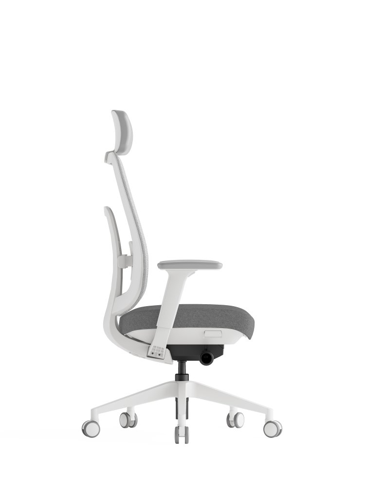 Kancelářská ergonomická židle K42 WHITE SP – síť/ čalouněná, šedá (obrázek 5)