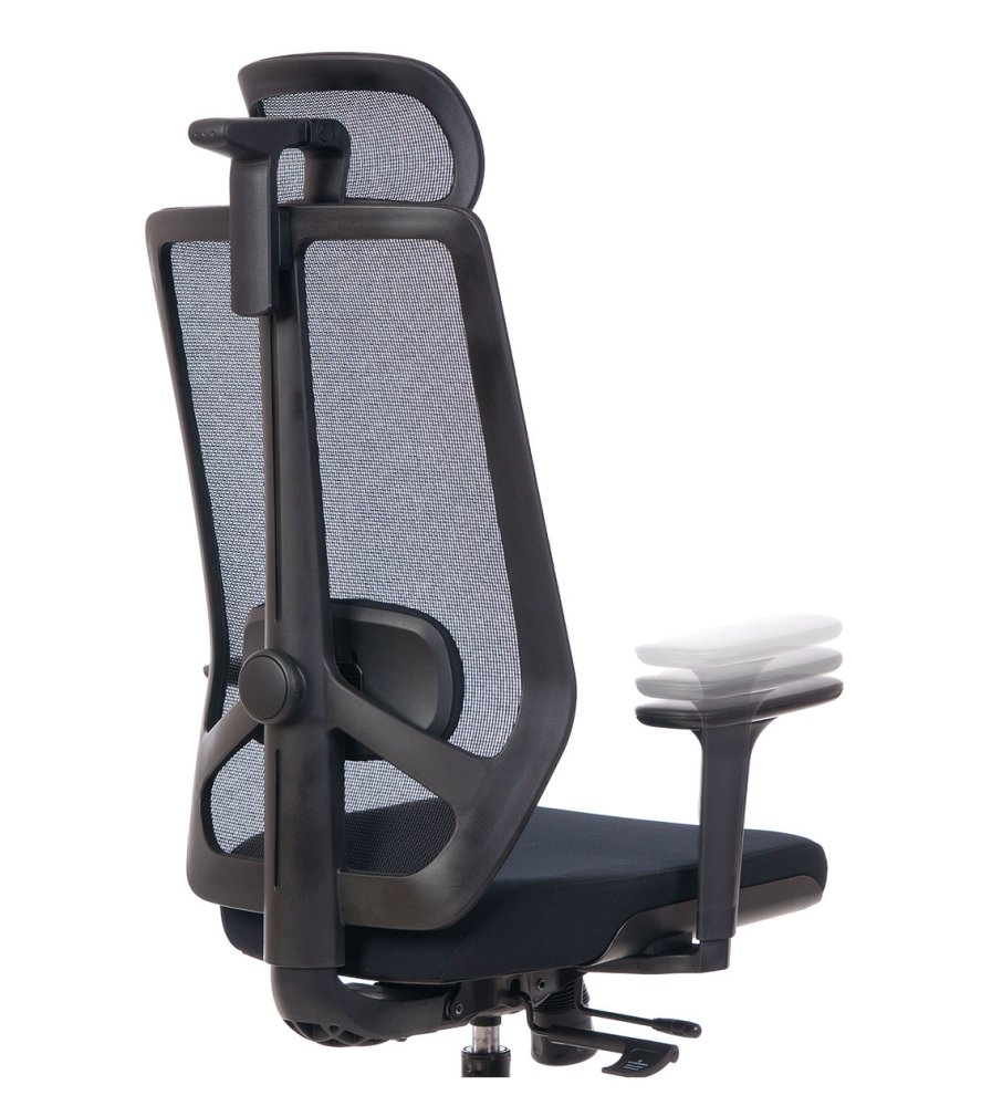 Ergonomická kancelářská židle GRENY černá (obrázek 9)