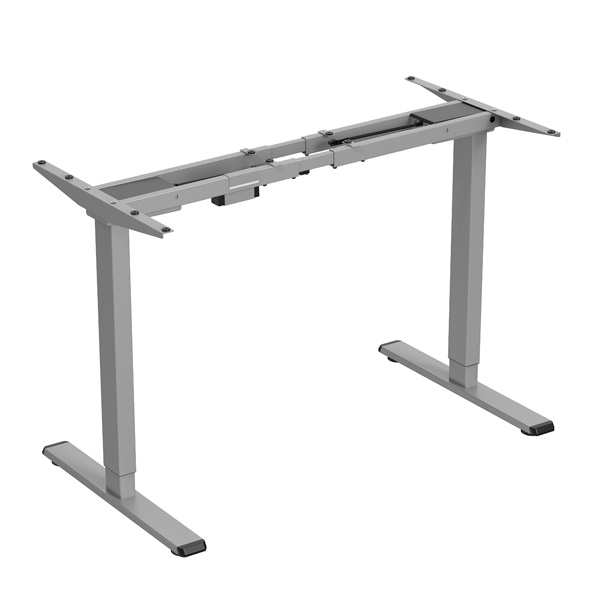 Elektricky výškově stavitelný rám stolu POWERTON – rozsah 500 mm, šedá, 100 kg
