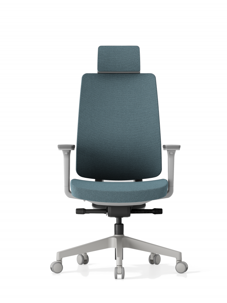 Kancelářská ergonomická židle K50 — bílá, více barev Modrá (obrázek 19)