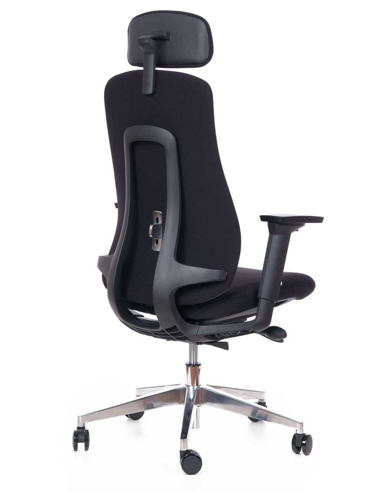 Kancelářská ergonomická židle Sego Terra — látka, více barev, nosnost 120 kg černá (obrázek 4)