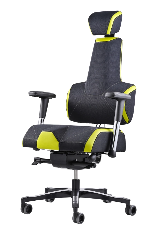 Levně Zdravotní herní židle THERAPIA E+GAMER –⁠ černo-zelená