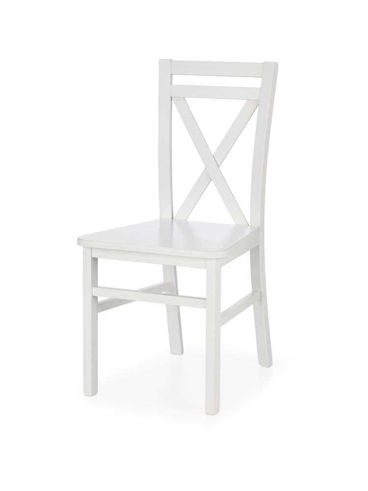 Dřevěná jídelní židle DARIUSZ 2 – masiv, více barev Bílá
