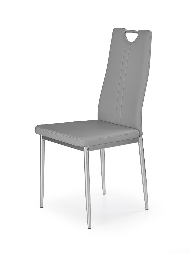 Jídelní židle JAFFE – ocel, ekokůže, více barev Šedá