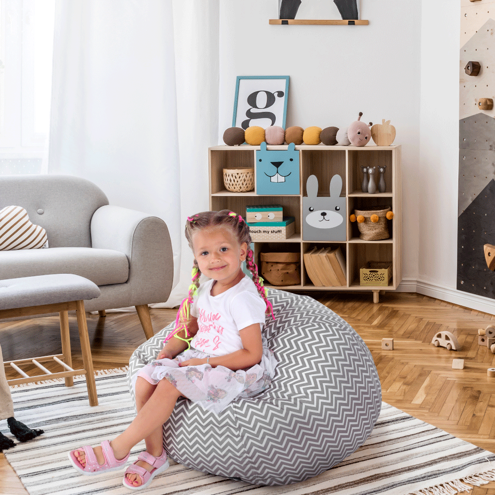 Sedací vak GOMBY — 60x50, látka, více barev růžový (obrázek 4)