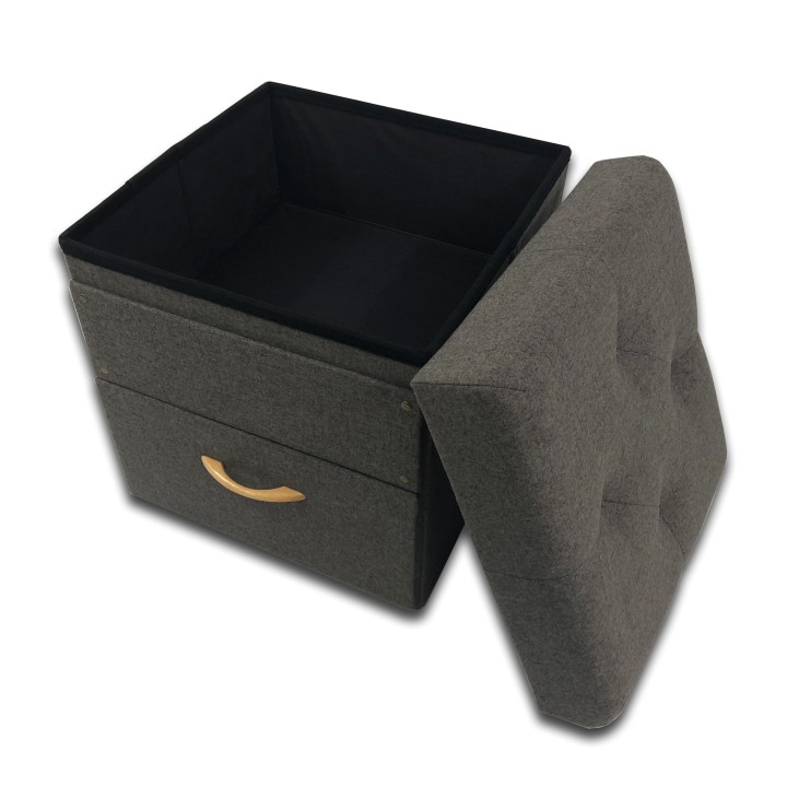 Taburet SULOT — šedá, více velikostí TYP 1 - 42×42×43 cm (obrázek 4)