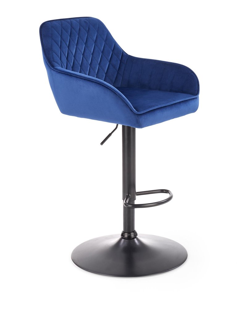 Barová židle PERSA – samet, více barev Modrá