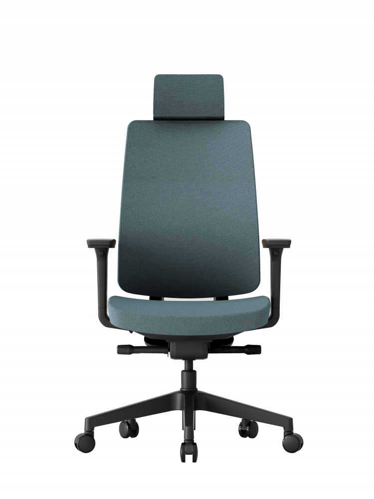 Kancelářská ergonomická židle K50 — černá, více barev Modrá (obrázek 9)