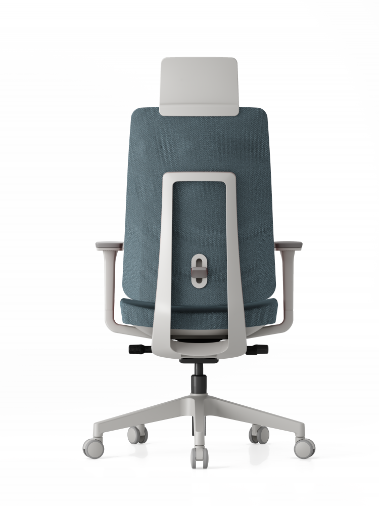 Kancelářská ergonomická židle K50 — bílá, více barev Modrá (obrázek 17)