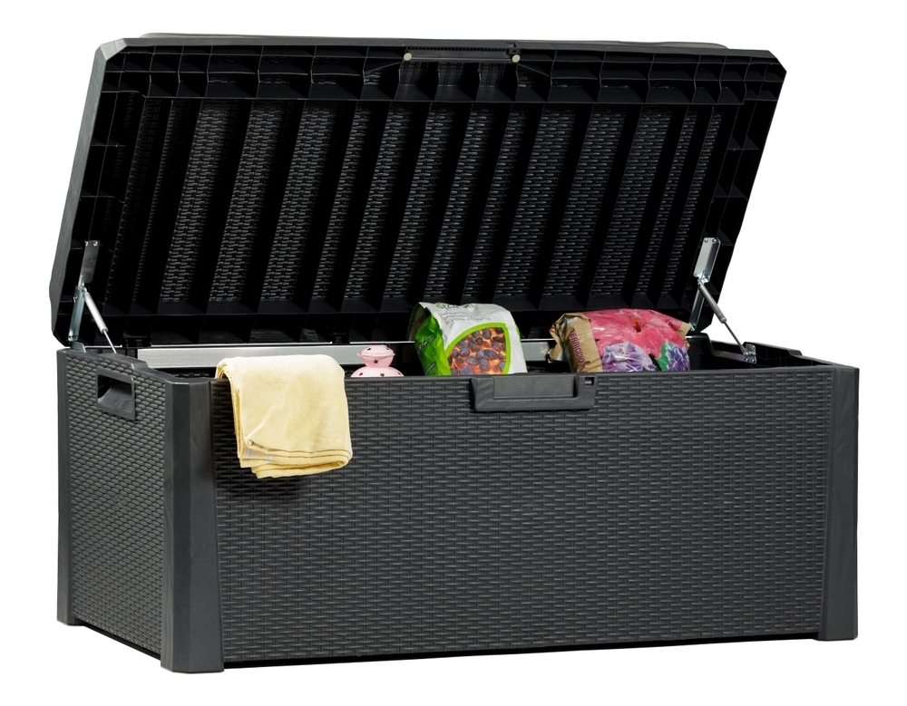SANTORINI PLUS zahradní plastový úložný box 550 L - grafit
