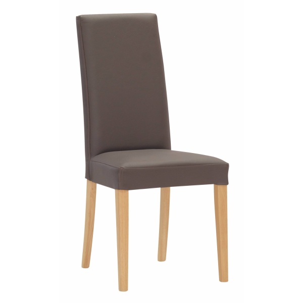 Židle NANCY Stima tm.hnědá koženka beige (obrázek 4)
