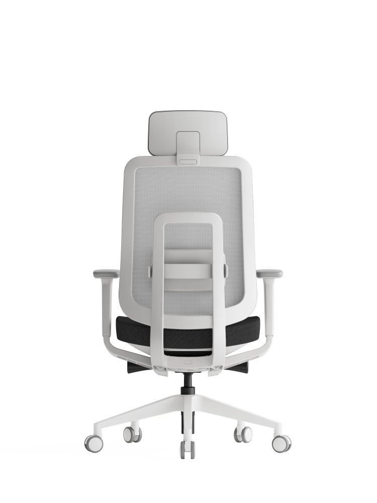 Kancelářská ergonomická židle K42 WHITE SP – síť/ čalouněná, černá (obrázek 3)