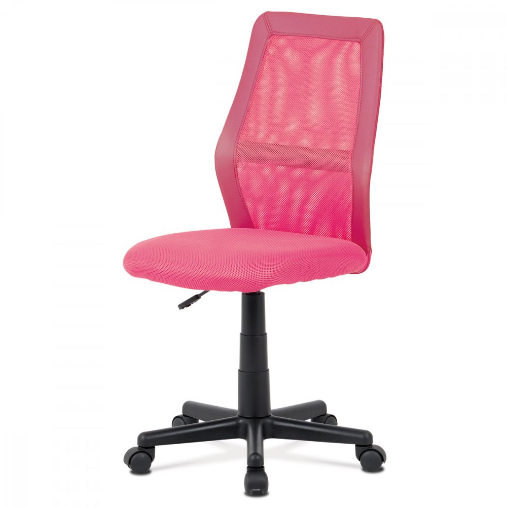 Dětská židle na kolečkách Autronic KA-Z101 – bez područek, růžová