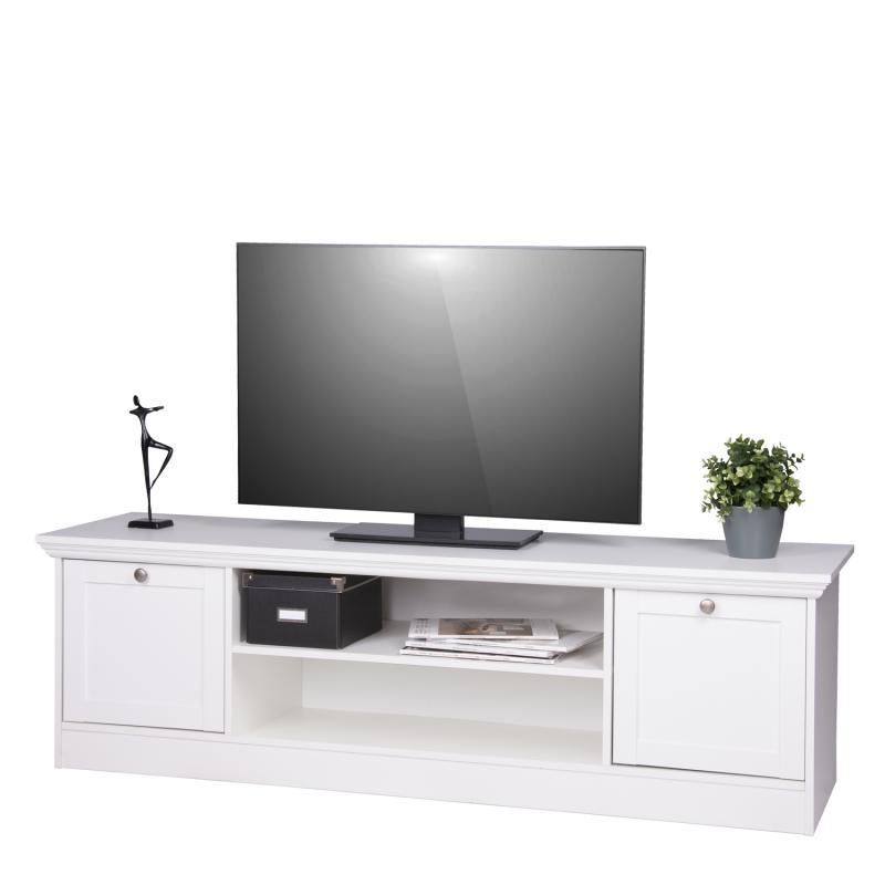 TV stolek ZETA — MDF / lamino, bílá
