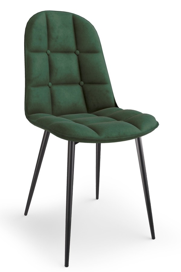 Jídelní židle RONO – čalouněná, sametový potah, více barev Zelená