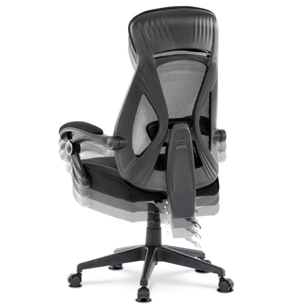 Kancelářská ergonomická židle FOREX – látka, síť, černá Autronic (obrázek 13)