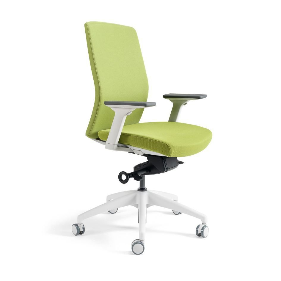 Kancelářská ergonomická židle BESTUHL J2 WHITE BP — více barev, bez podhlavníku Zelená 203