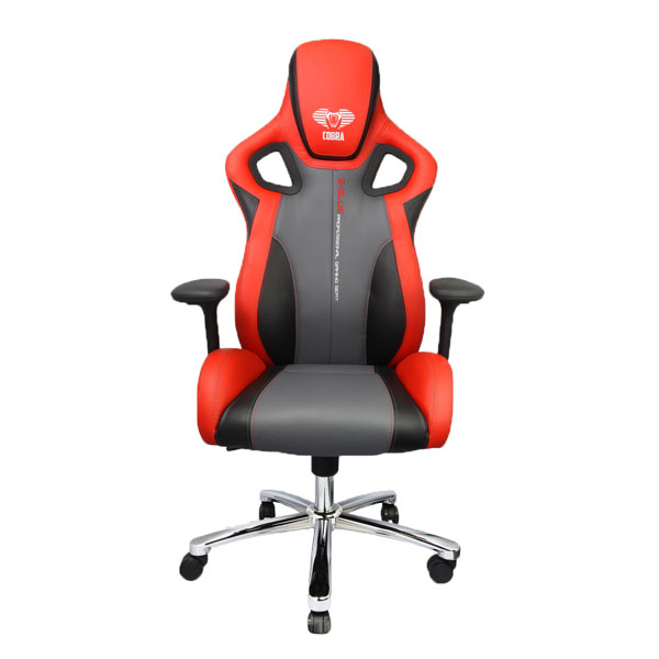Herní židle E-Blue COBRA II – červená, umělá kůže