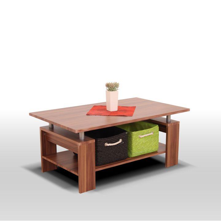 Konferenční stůl ROKO — 100x60x44 cm, světlý ořech