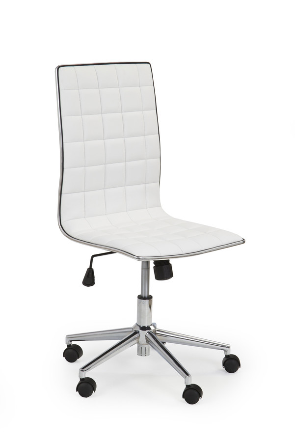 Kancelářská otočná židle TIROL — ekokůže, více barev Bílá