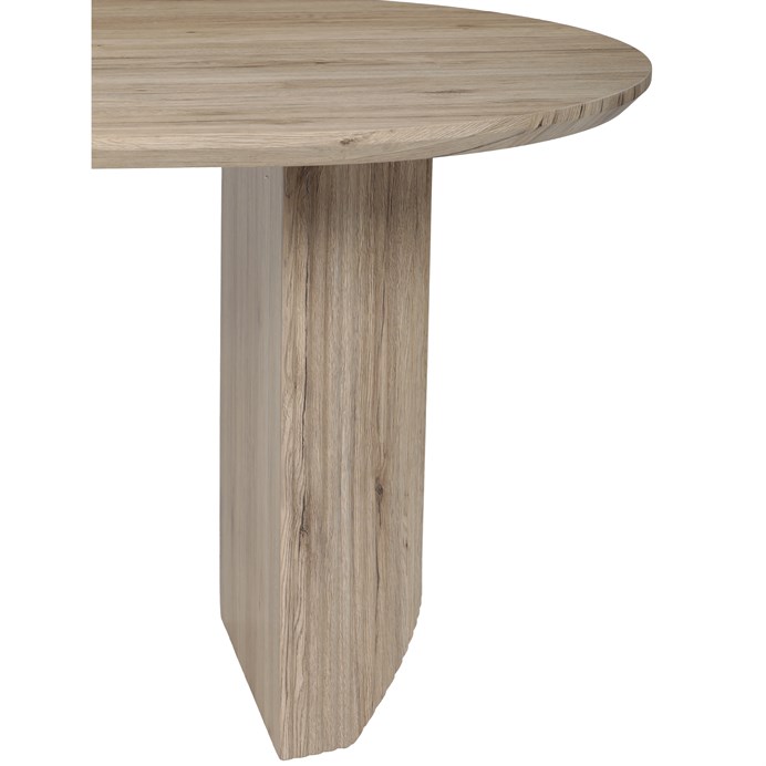 Jídelní stůl SORETO — 200x100x77 cm, MDF, dekor dub/ ořech Tmavě hnědá (obrázek 3)