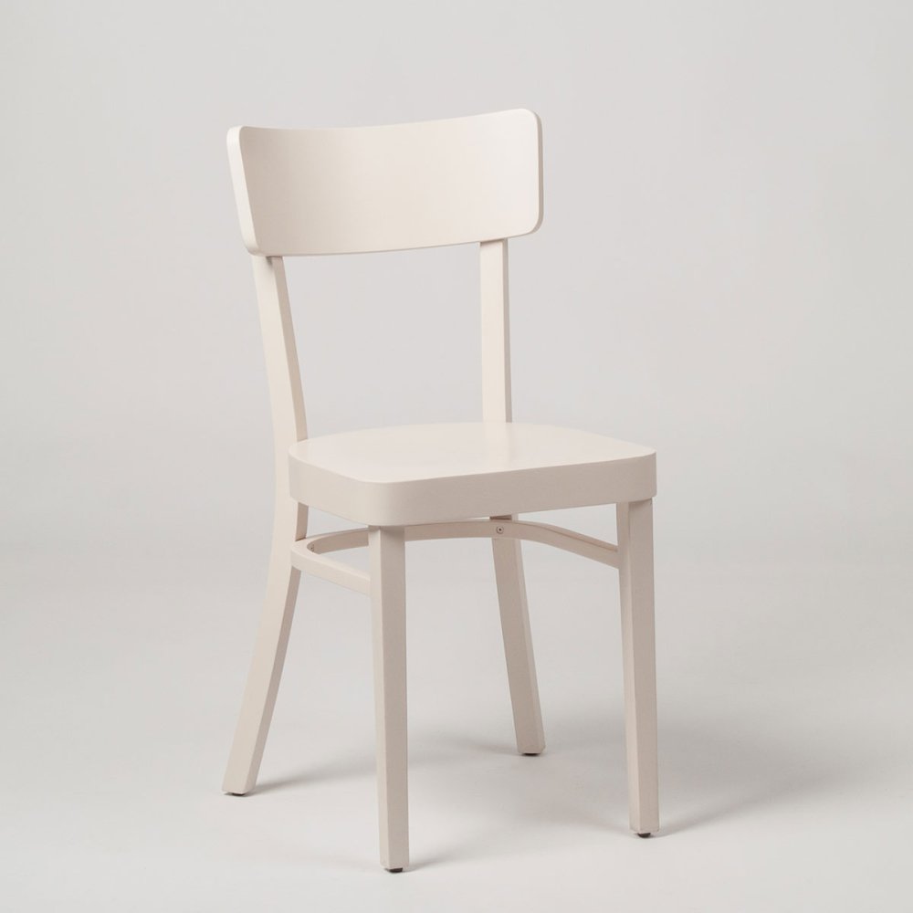 Levně Masivní dřevěná jídelní židle KATE – elegantní retrodesign, více barev Stima slonová kost