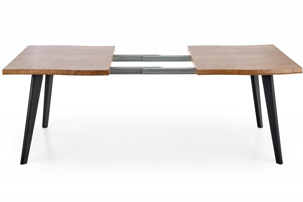Rozkládací jídelní stůl DICKSON — 150x90 (+60cm), černá / přírodní Halmar (obrázek 23)