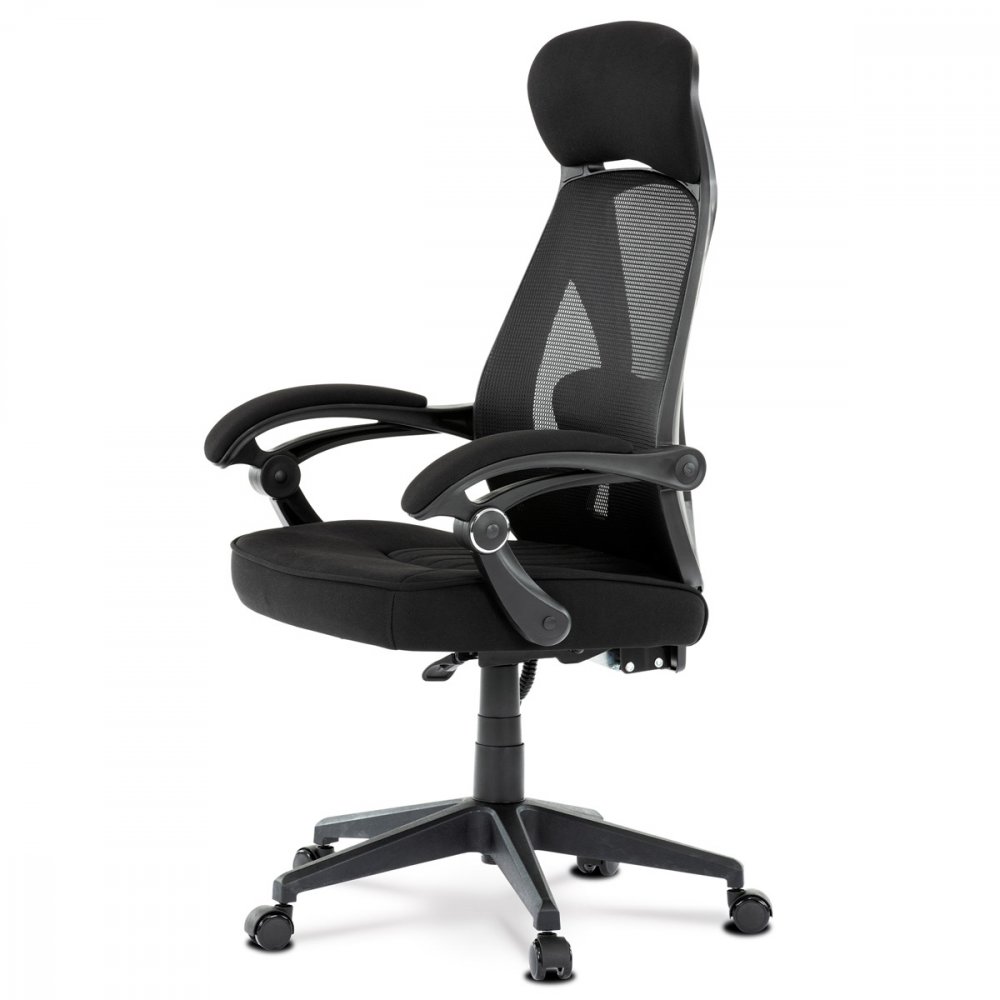 Kancelářská ergonomická židle FOREX – látka, síť, černá Autronic (obrázek 7)