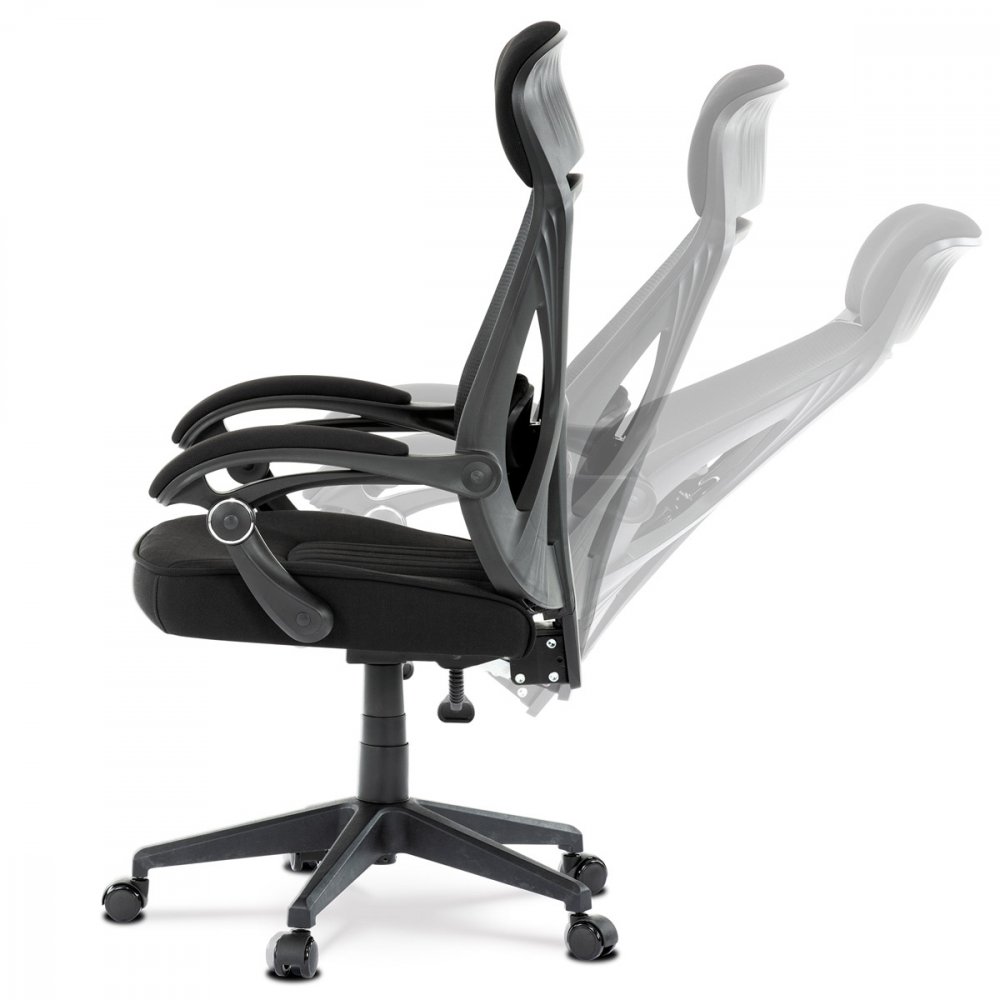 Kancelářská ergonomická židle FOREX – látka, síť, černá Autronic (obrázek 9)