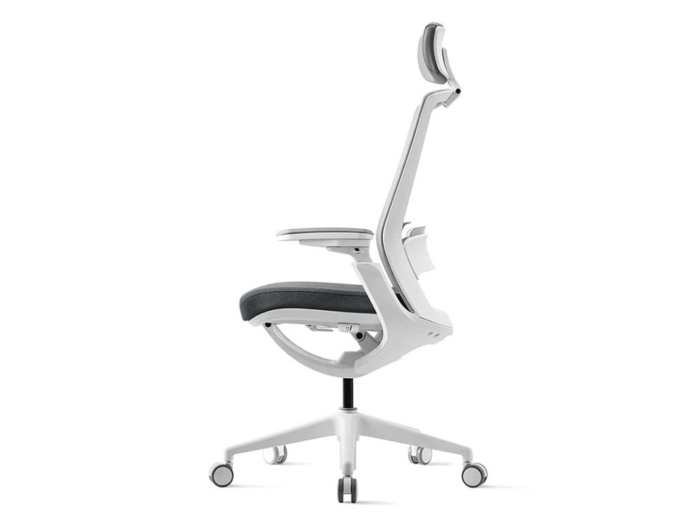 Kancelářská ergonomická židle ROLY WHITE - síťovina, více barev Červená (obrázek 11)
