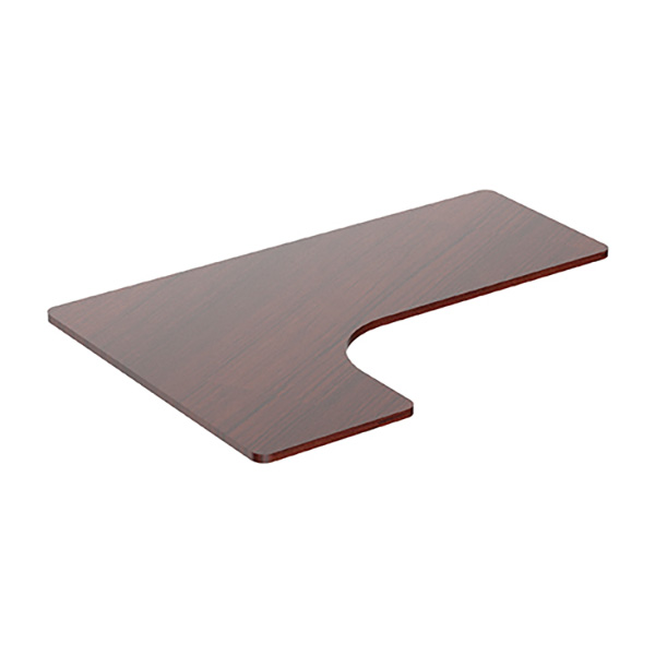 Deska stolu rohová ERGODESK CORNER— 160x110-60x2,5 cm, laminovaná dřevotříska, více barev ořech