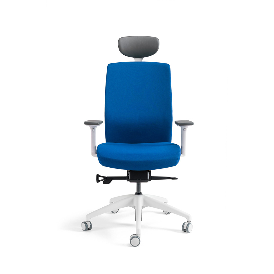 Kancelářská ergonomická židle BESTUHL J2 WHITE SP — více barev, s podhlavníkem Černá 201 (obrázek 6)
