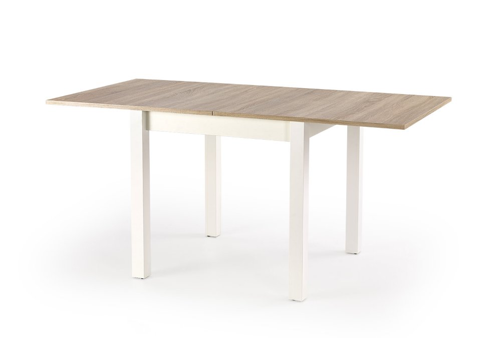 Jídelní rozkládací stůl GRACJAN - 80x80+80, MDF, dub sonoma/bílá Halmar (obrázek 4)
