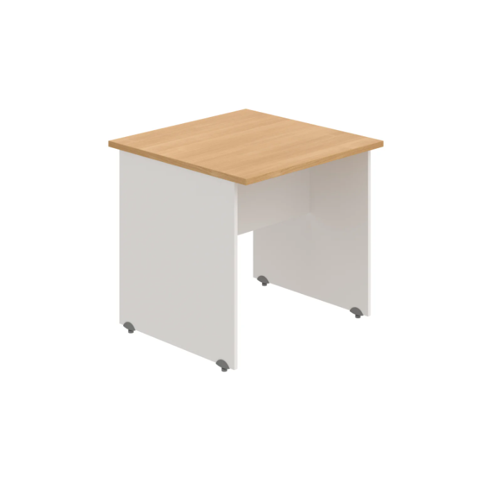 Levně Jednací stůl GJ 800 – rovný, 80 cm, Hobis Dub Bílá