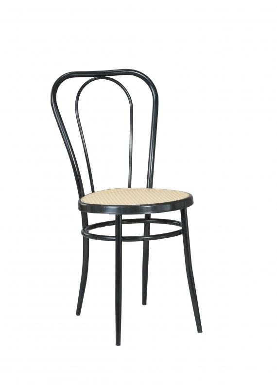 Jedálenská stolička MARLEY — kov, čierna