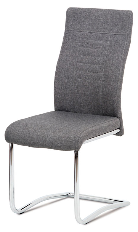 Jídelní židle GURA — chrom, více barev Šedá