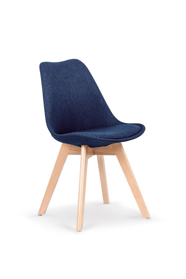 Jídelní židle MOSKATA – masiv/plast/látka, více barev Modrá
