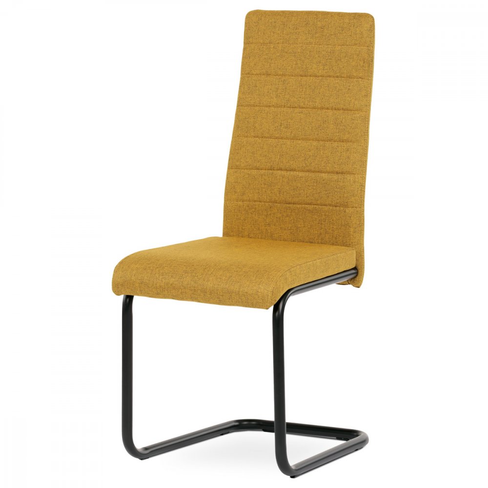 Jídelní židle SEPTIM — látka, více barev Žlutá